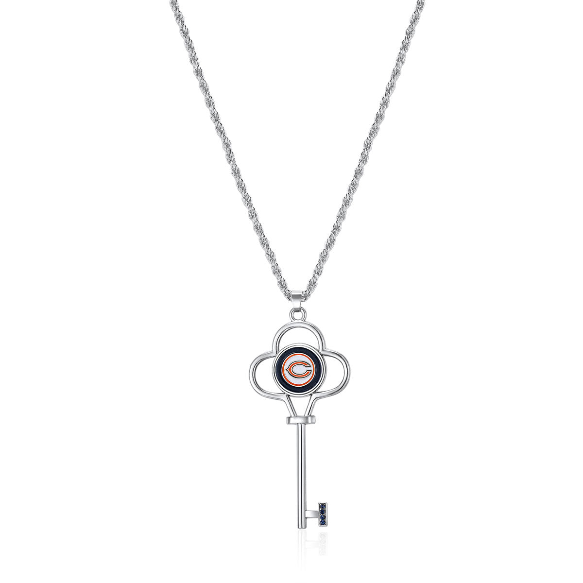 NFL Key Logo Necklace - Gamedays Gear - Chicago Bears