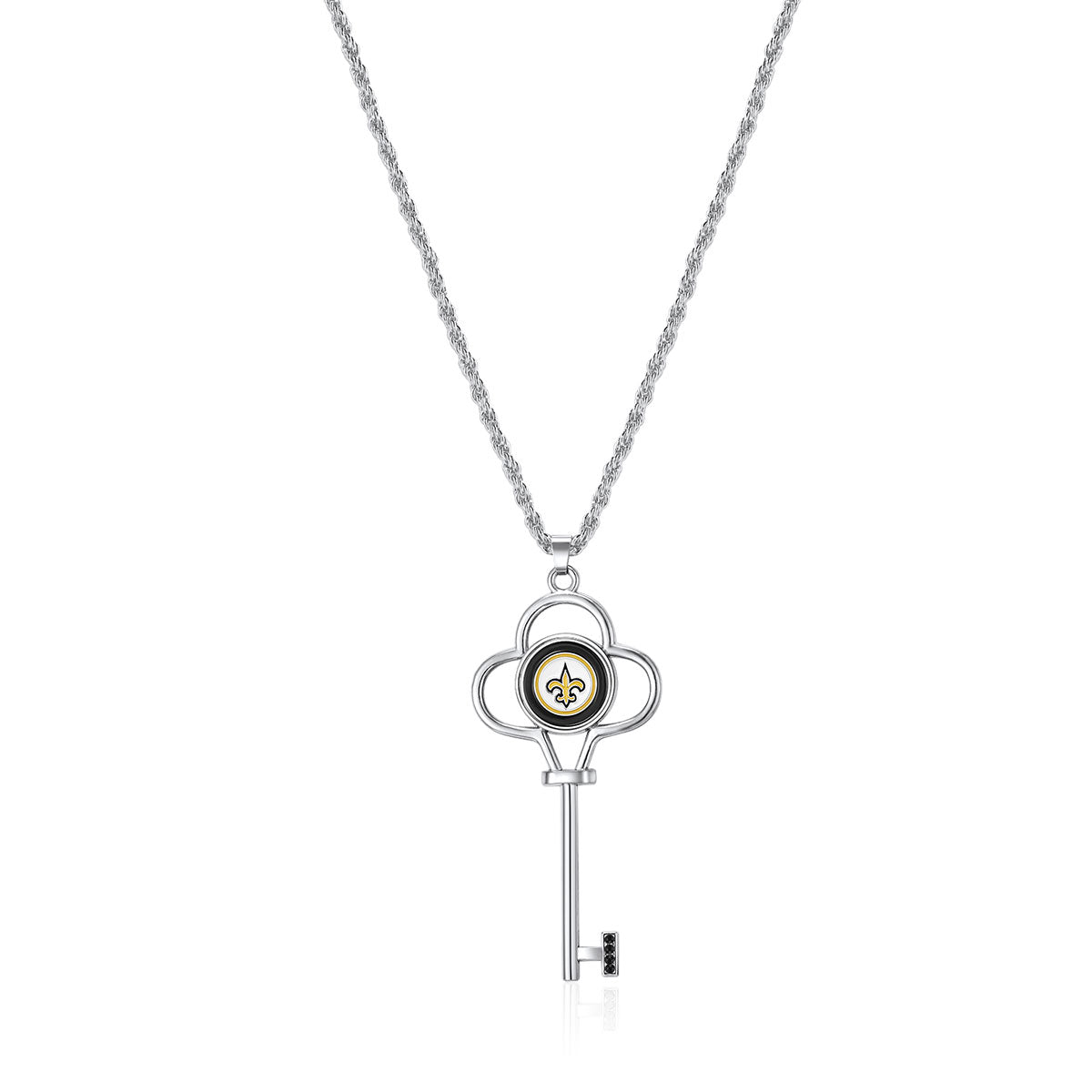 NFL Key Logo Necklace - Gamedays Gear - New Orleans Saints