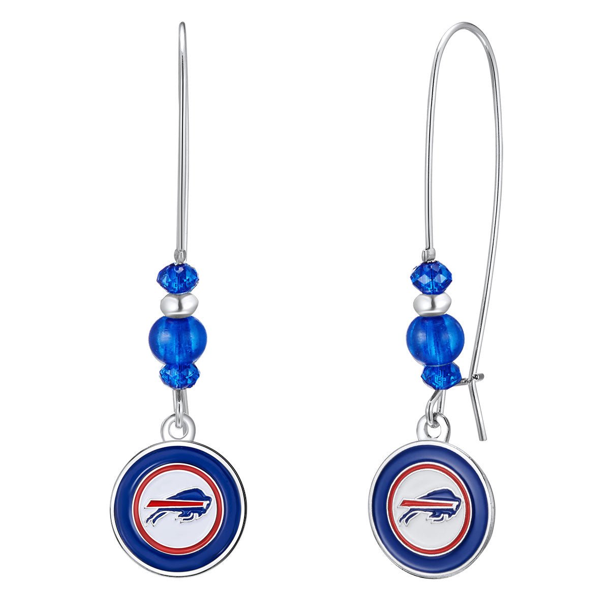 NFL Kidney Wire Hook Earrings - Gamedays Gear - Buffalo Bills