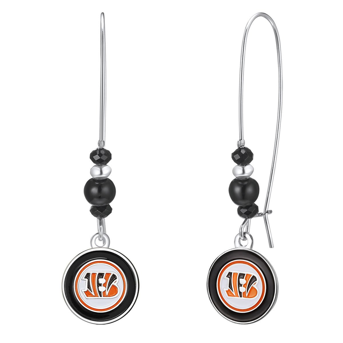 NFL Kidney Wire Hook Earrings - Gamedays Gear - Cincinnati Bengals