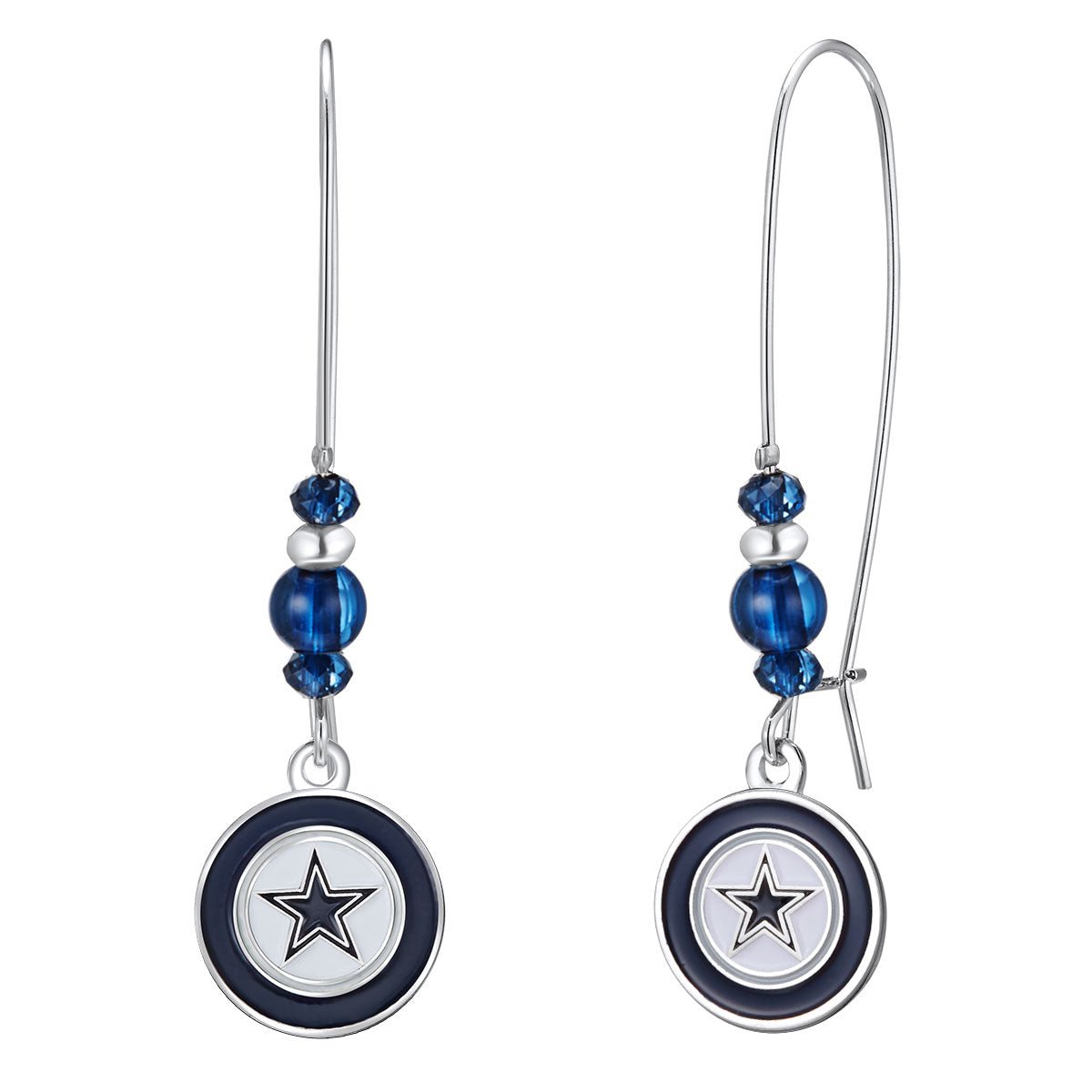 NFL Kidney Wire Hook Earrings - Gamedays Gear - Dallas Cowboys