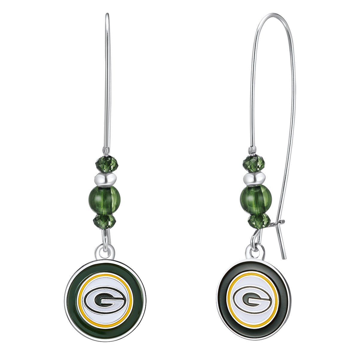 NFL Kidney Wire Hook Earrings - Gamedays Gear - Green Bay Packers