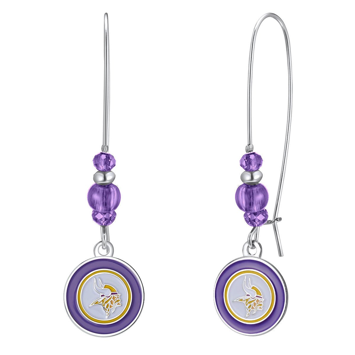 NFL Kidney Wire Hook Earrings - Gamedays Gear - Minnesota Vikings