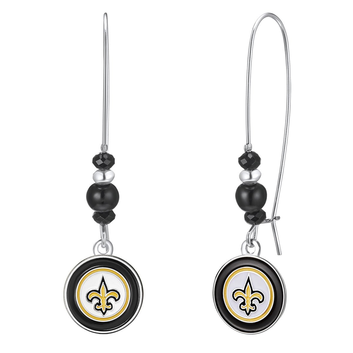 NFL Kidney Wire Hook Earrings - Gamedays Gear - New Orleans Saints