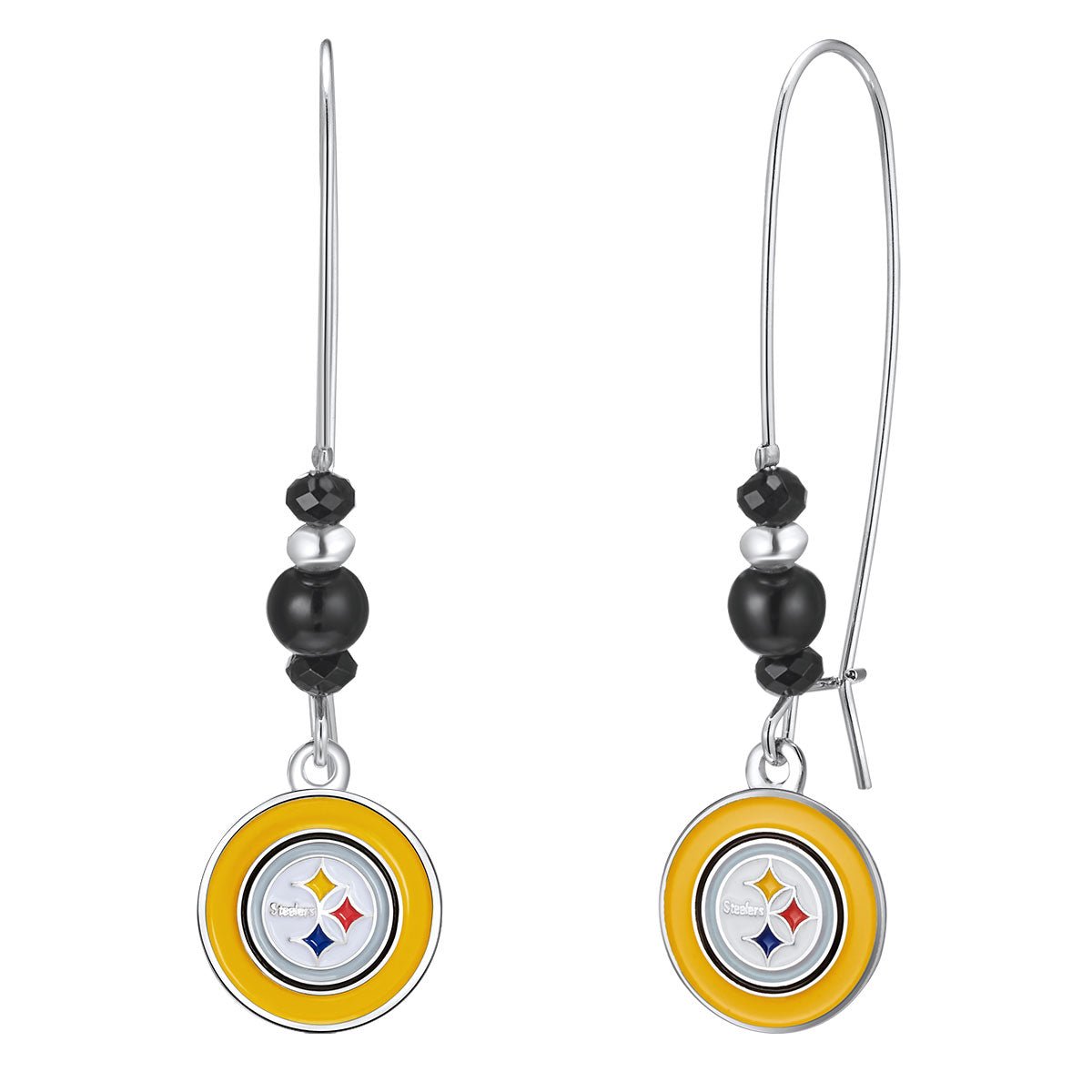 NFL Kidney Wire Hook Earrings - Gamedays Gear - Pittsburgh Steelers