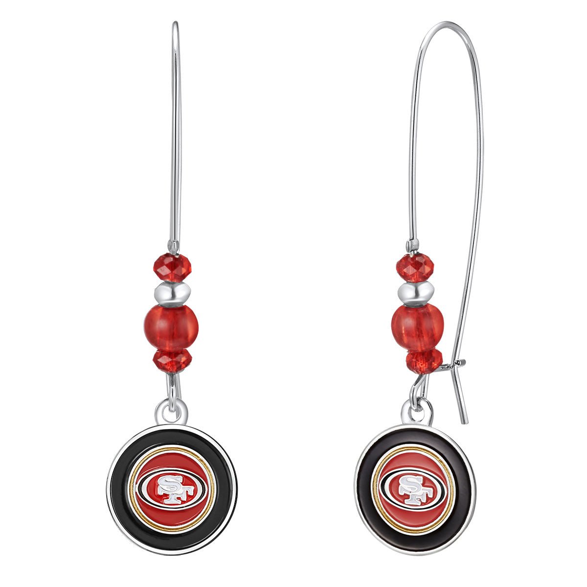 NFL Kidney Wire Hook Earrings - Gamedays Gear - San Francisco 49ers