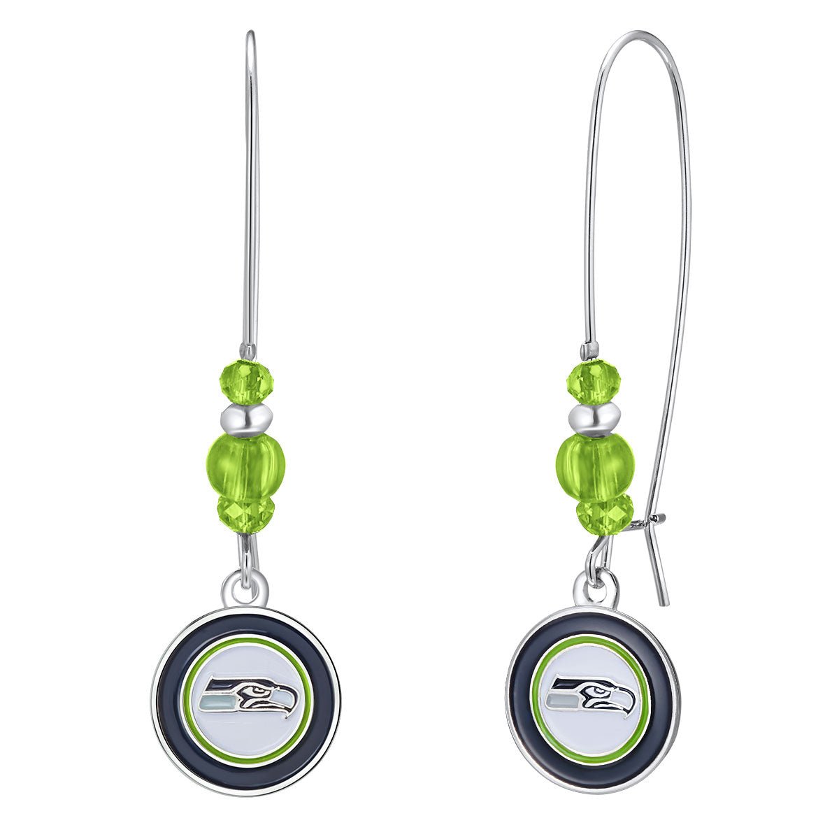 NFL Kidney Wire Hook Earrings - Gamedays Gear - Seattle Seahawks