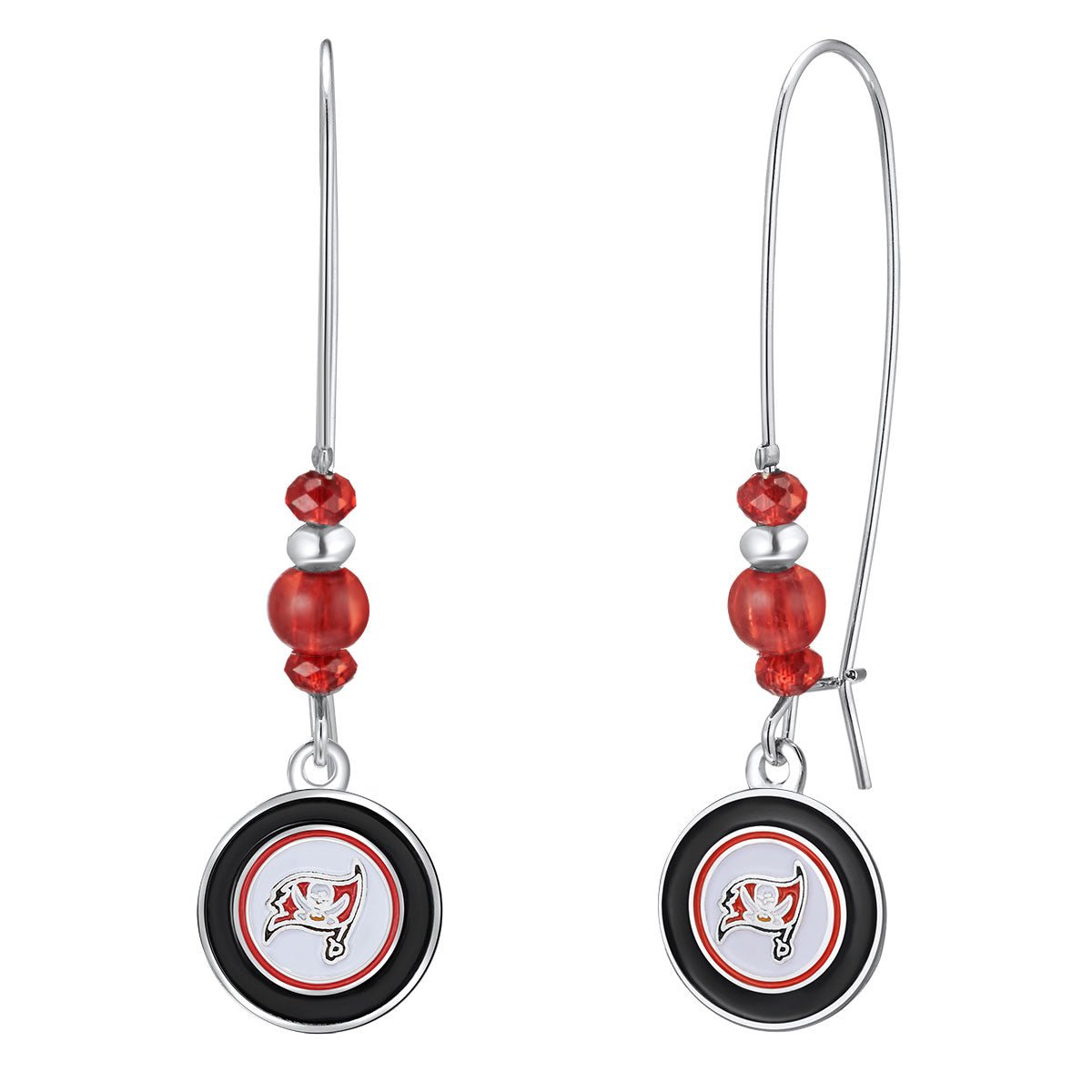 NFL Kidney Wire Hook Earrings - Gamedays Gear - Tampa Bay Buccaneers