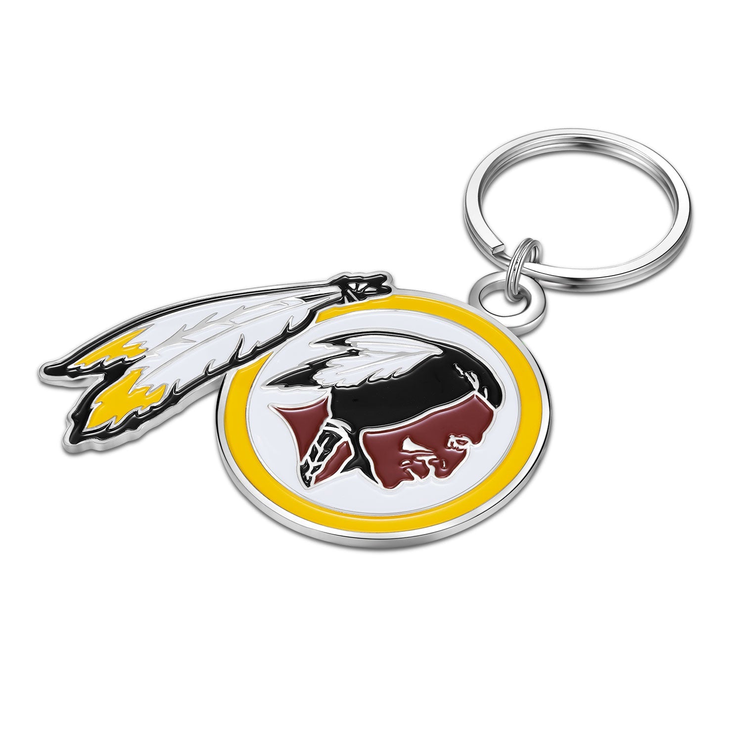 NFL Large Primary Team Logo Key Chain - Gamedays Gear - Washington Redskins