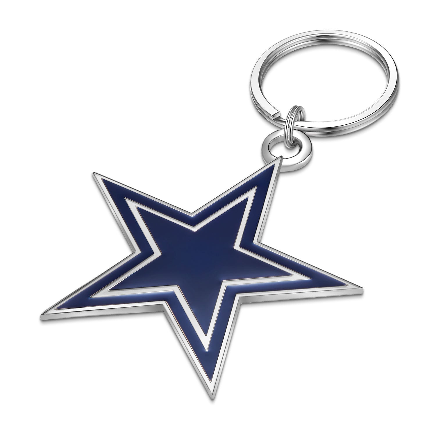 NFL Large Primary Team Logo Key Chain - Gamedays Gear - Dallas Cowboys