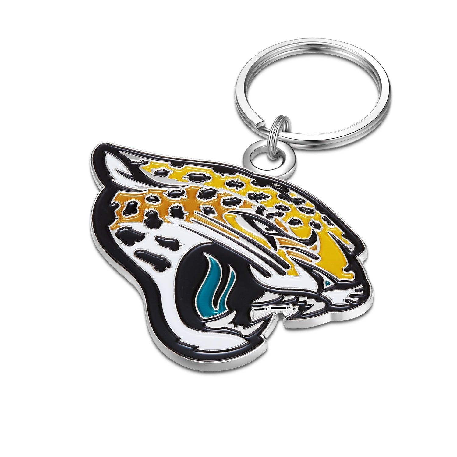 NFL Large Primary Team Logo Key Chain - Gamedays Gear - Jacksonville Jaguars