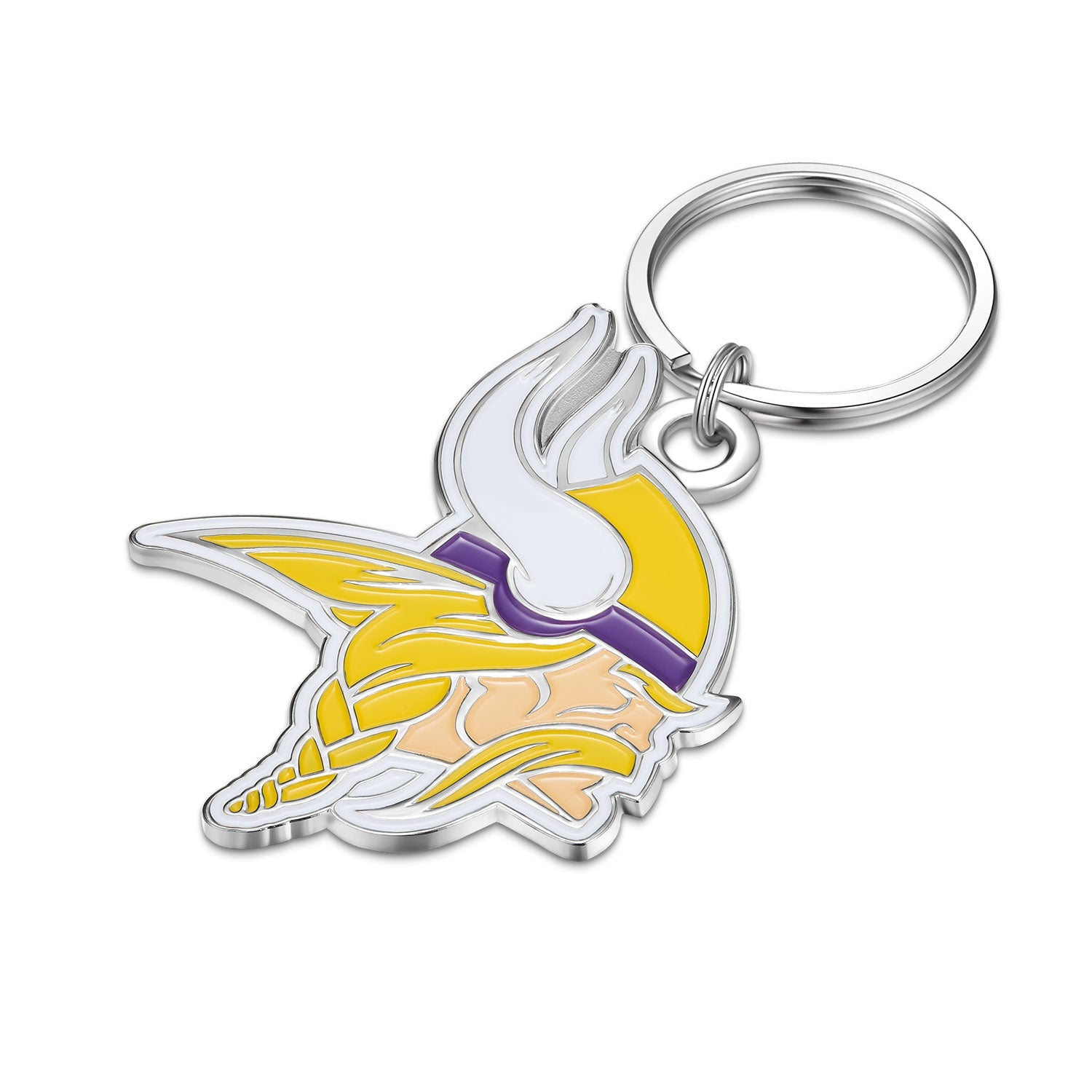 NFL Large Primary Team Logo Key Chain - Gamedays Gear - Minnesota Vikings