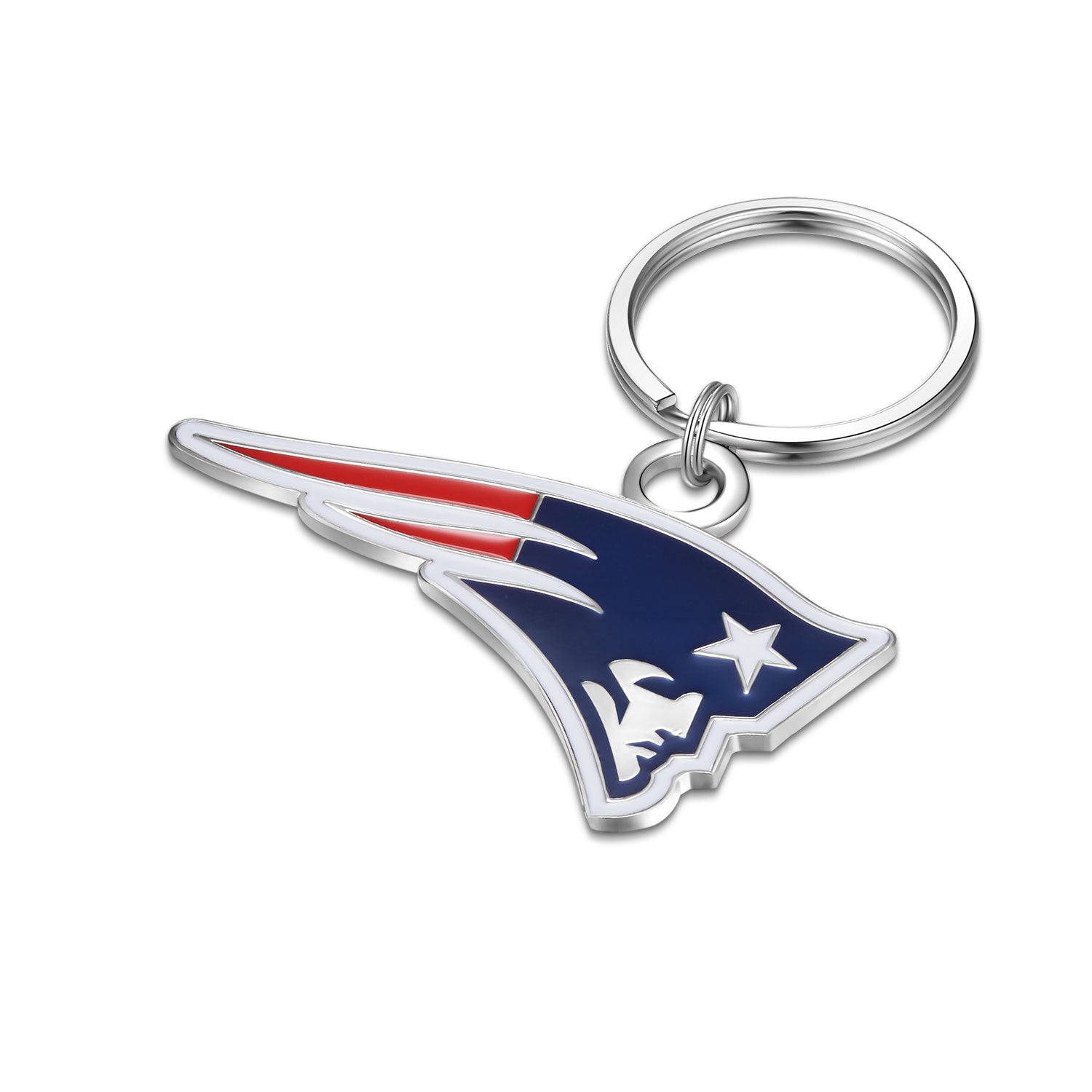 NFL Large Primary Team Logo Key Chain - Gamedays Gear - New England Patriots