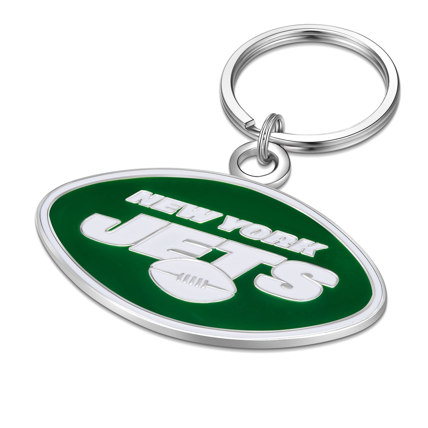 NFL Large Primary Team Logo Key Chain - Gamedays Gear - New York Jets