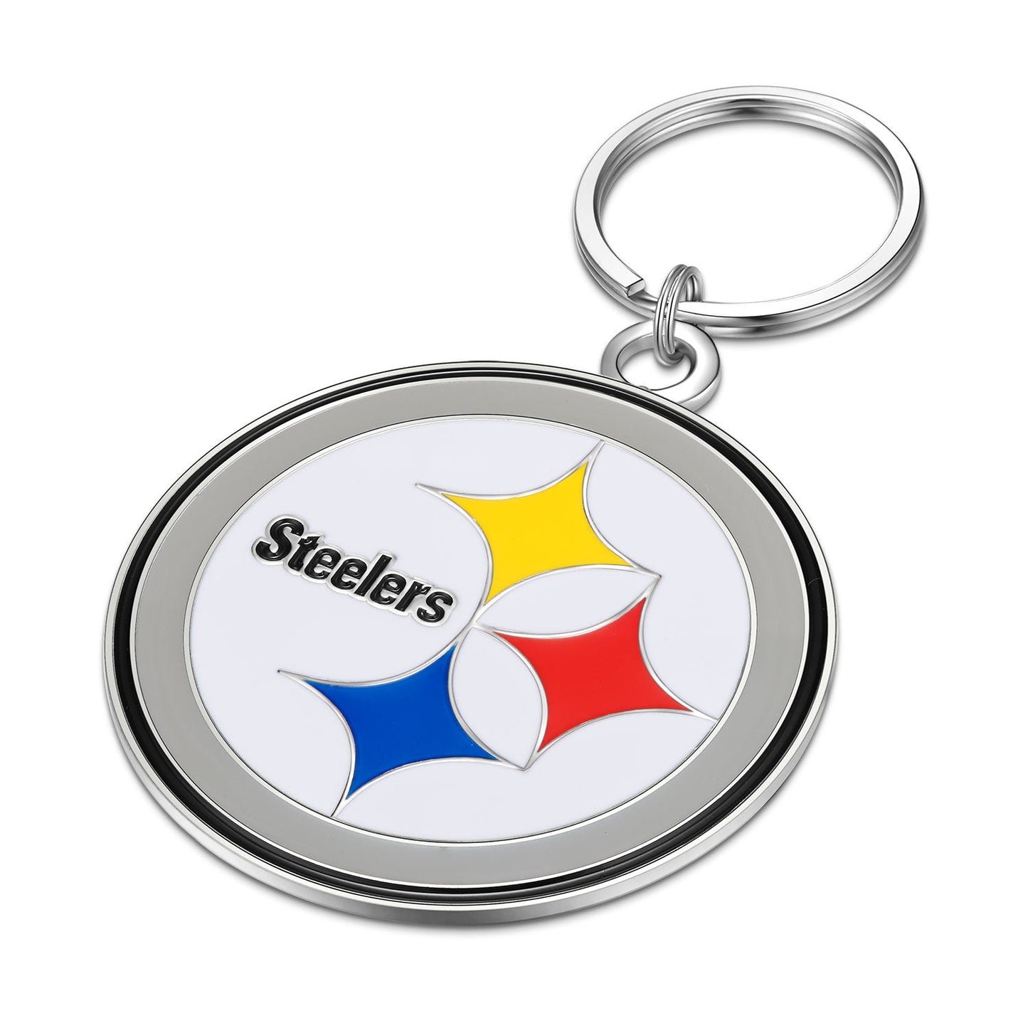 NFL Large Primary Team Logo Key Chain - Gamedays Gear - Pittsburgh Steelers