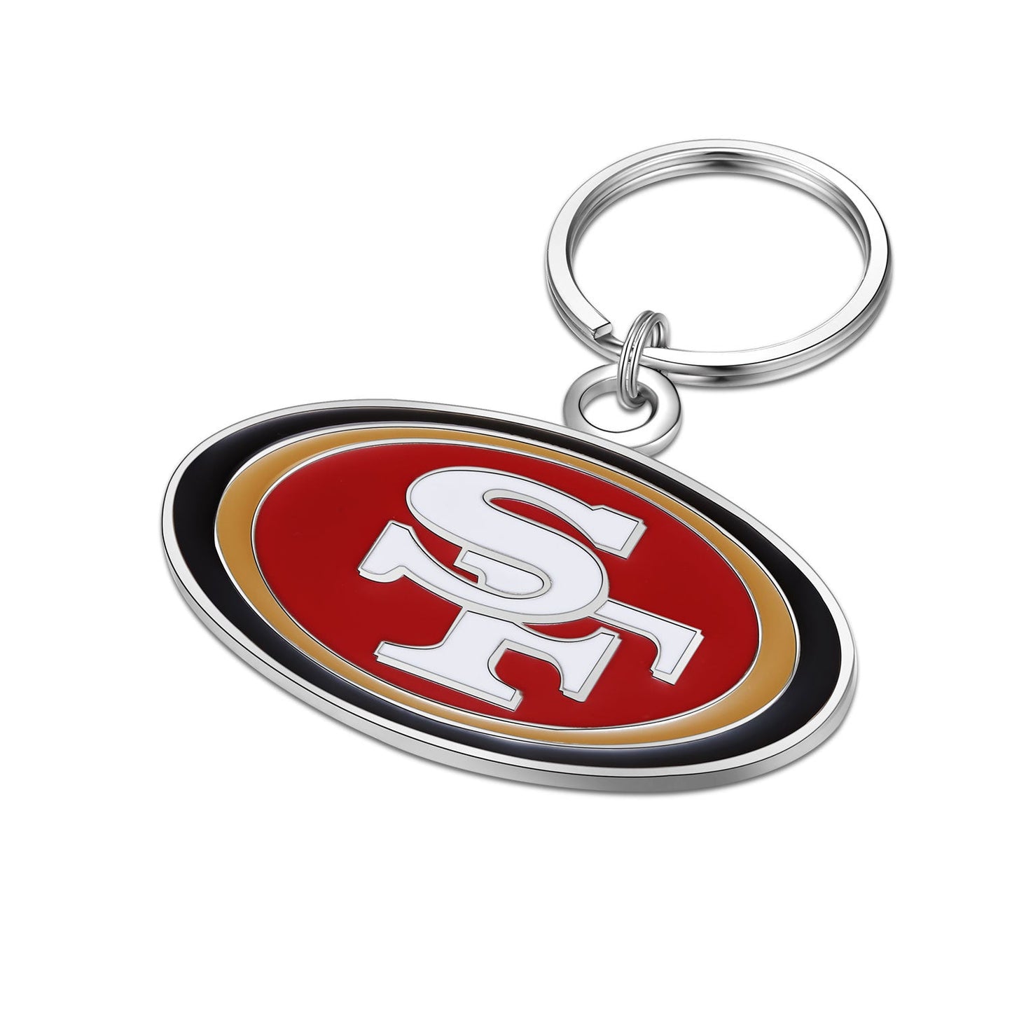 NFL Large Primary Team Logo Key Chain - Gamedays Gear - San Francisco 49ers