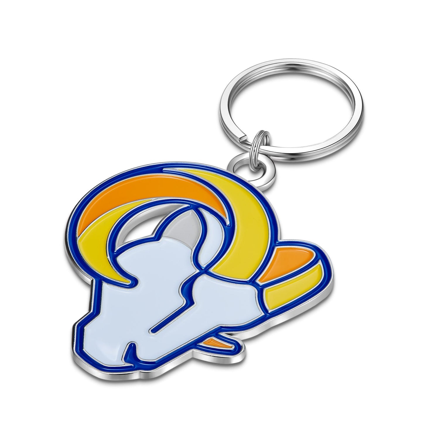 NFL Large Primary Team Logo Key Chain - Gamedays Gear - Los Angeles Rams