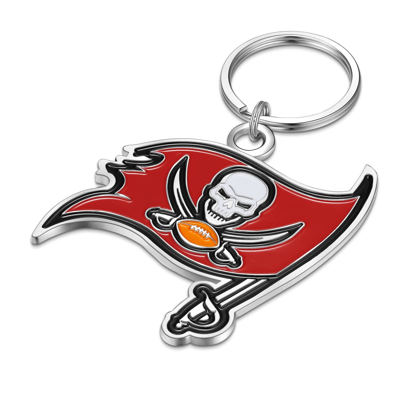 NFL Large Primary Team Logo Key Chain - Gamedays Gear - Tampa Bay Buccaneers