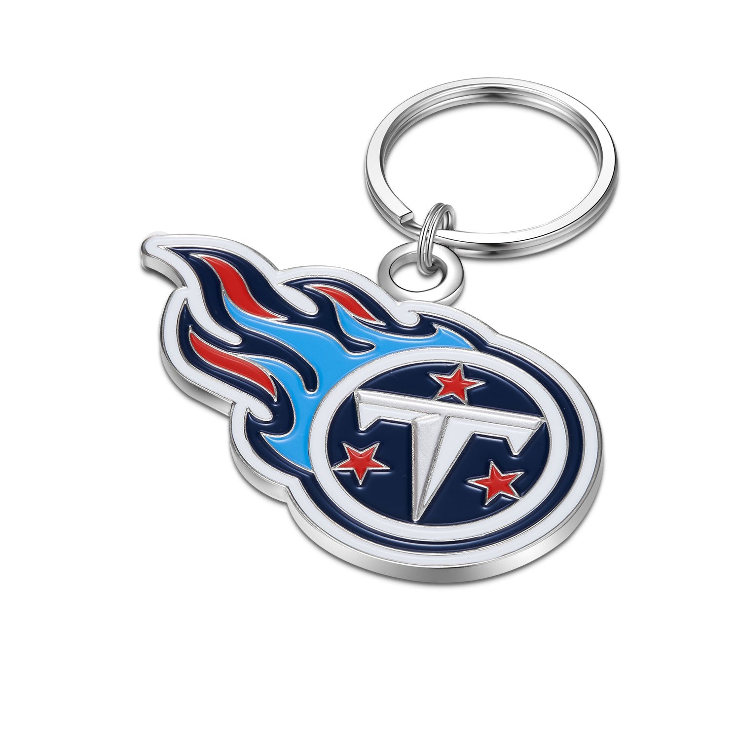 NFL Large Primary Team Logo Key Chain - Gamedays Gear - Tennessee Titans