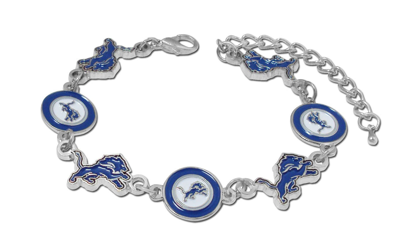 NFL Logo Bangle Bracelet - Gamedays Gear - Detroit Lions