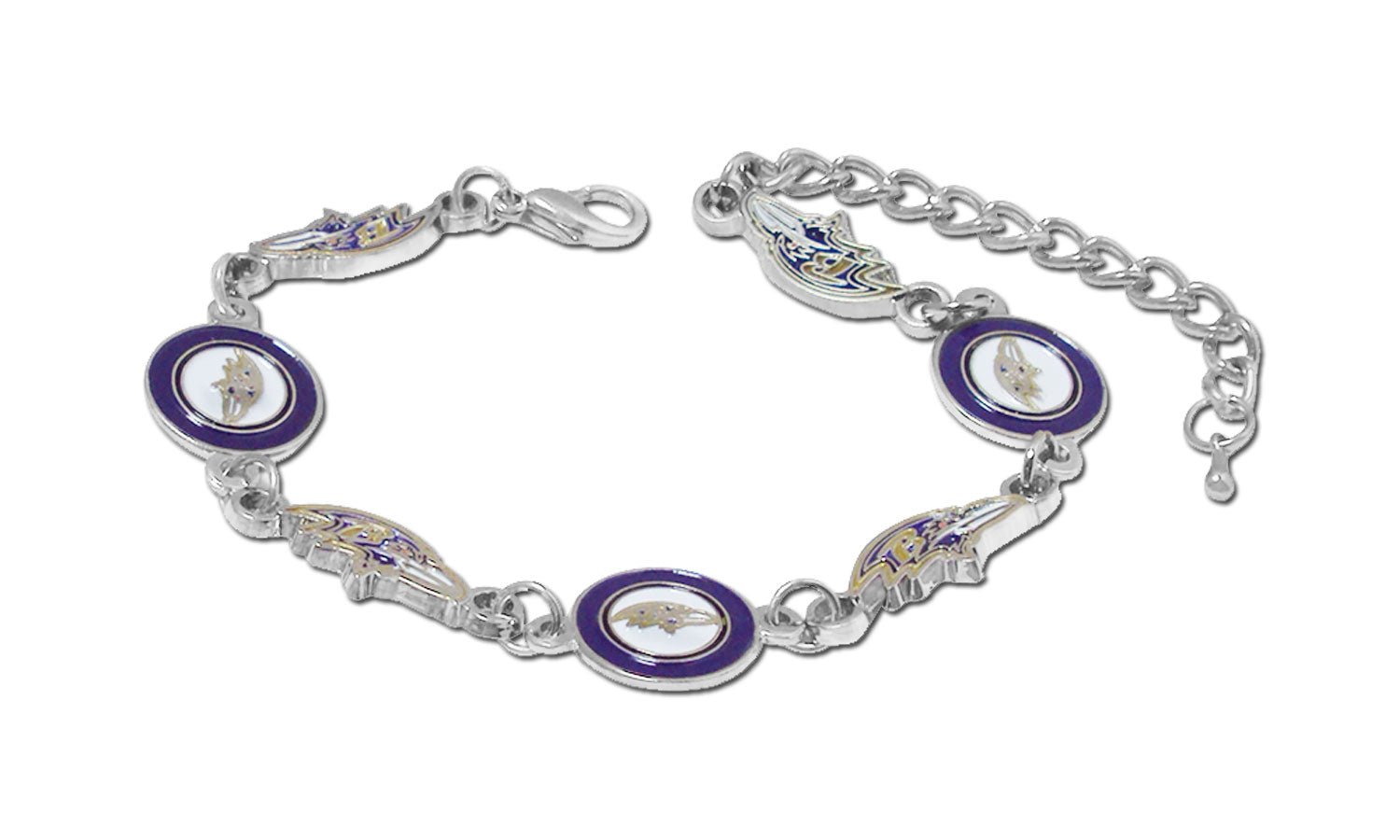 NFL Logo Bangle Bracelet - Gamedays Gear - Baltimore Ravens