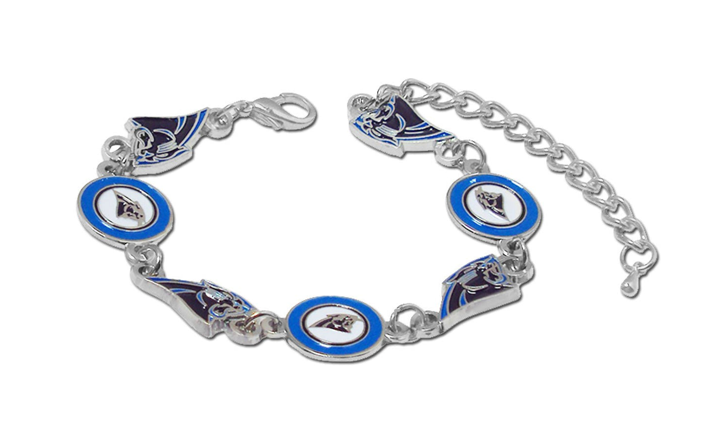 NFL Logo Bangle Bracelet - Gamedays Gear - Carolina Panthers