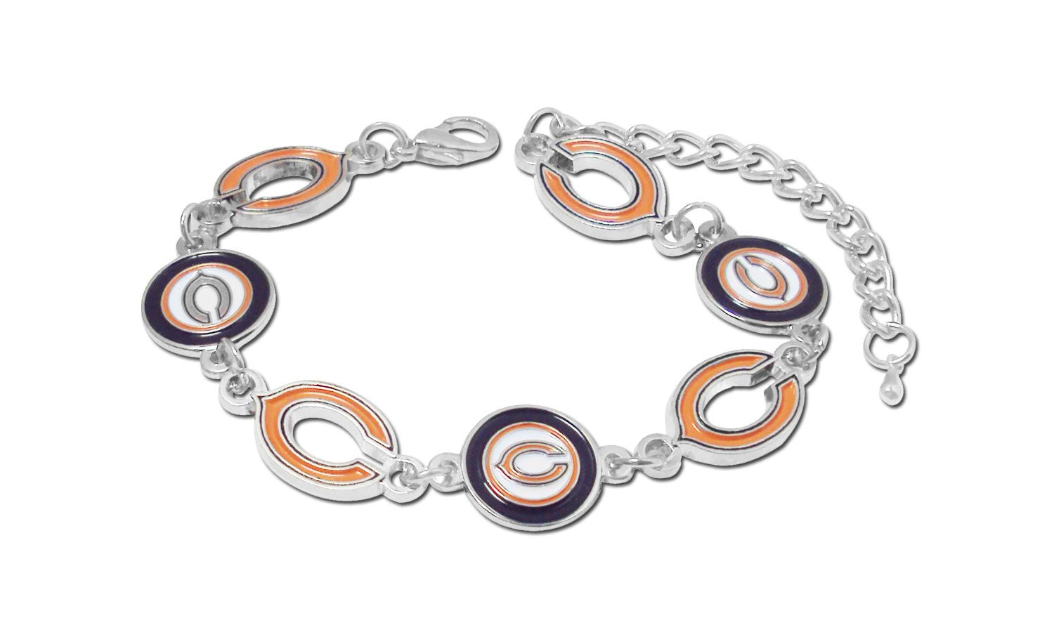 NFL Logo Bangle Bracelet - Gamedays Gear - Chicago Bears