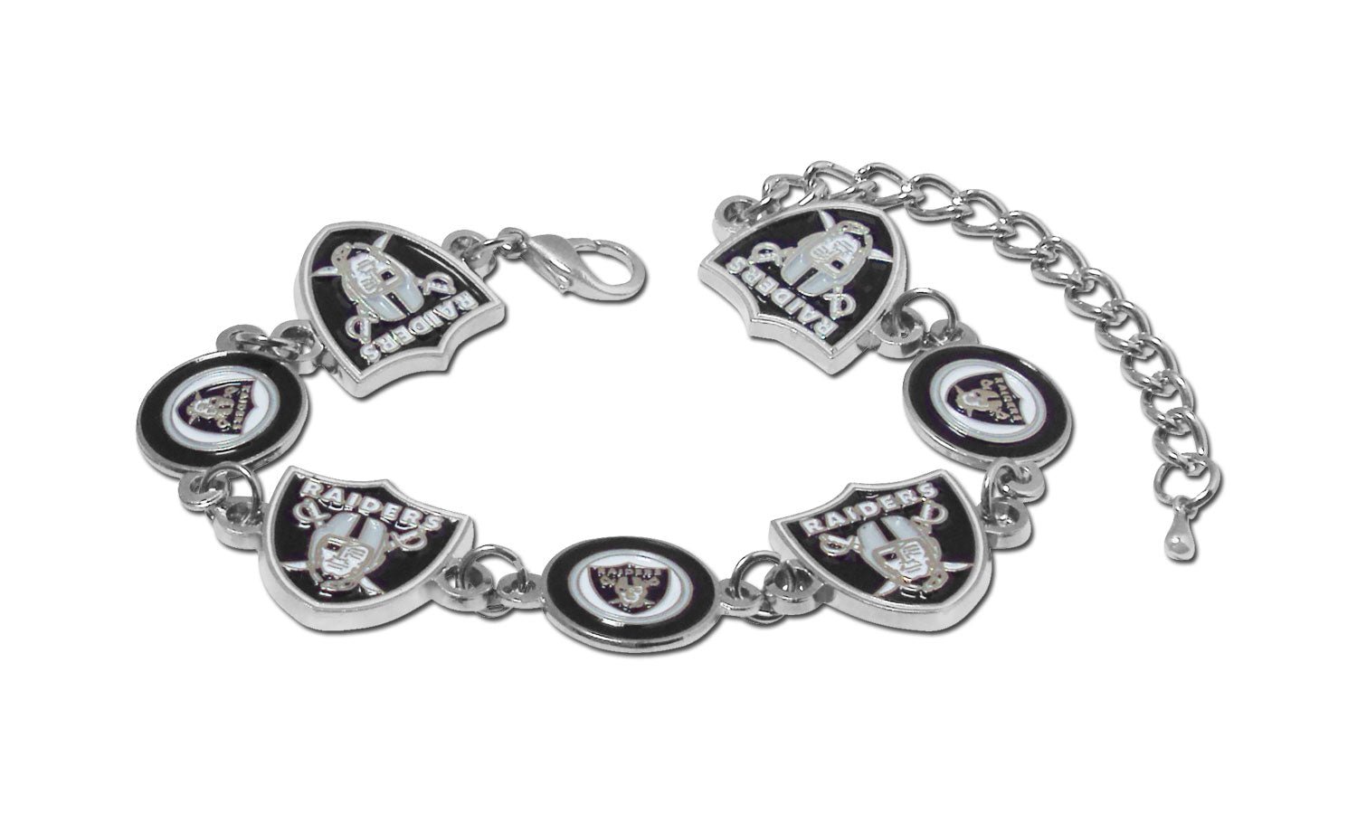 NFL Logo Bangle Bracelet - Gamedays Gear - Las Vegas Raiders