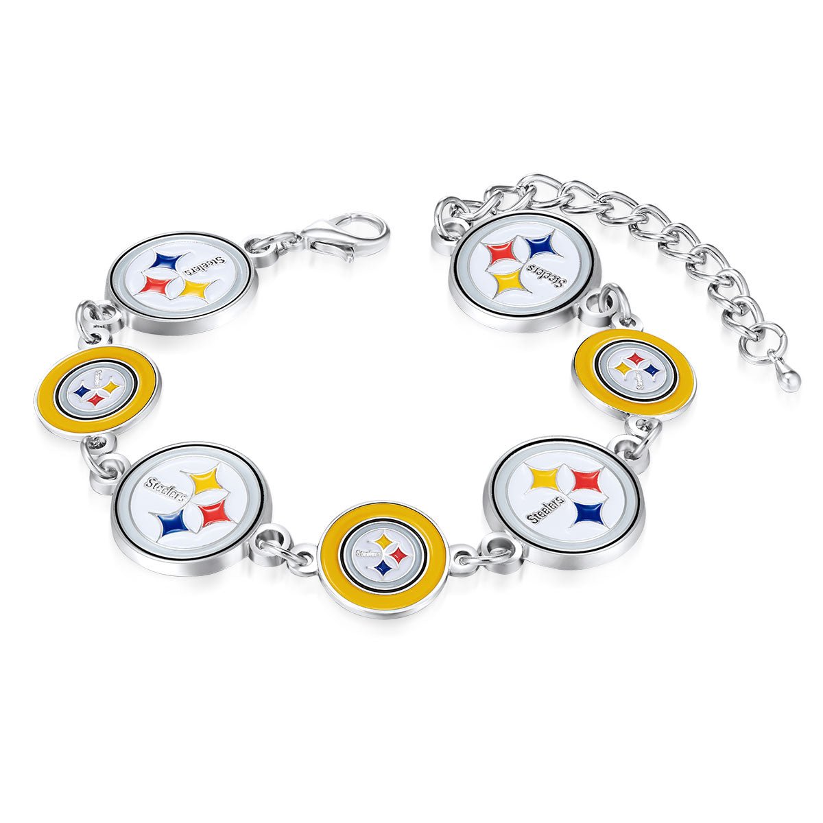 NFL Logo Bangle Bracelet - Gamedays Gear - Pittsburgh Steelers