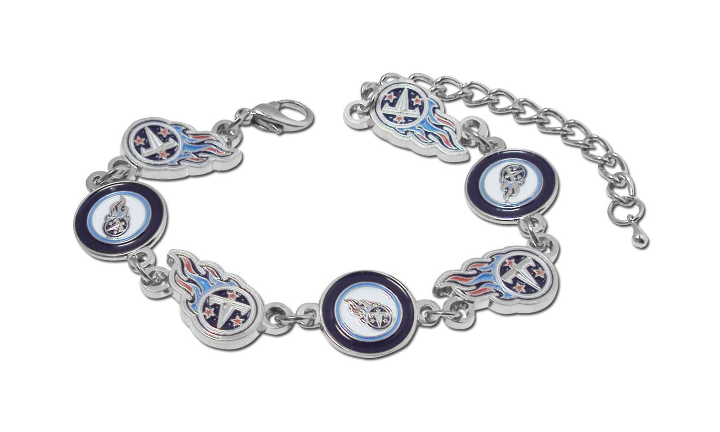 NFL Logo Bangle Bracelet - Gamedays Gear - Tennessee Titans