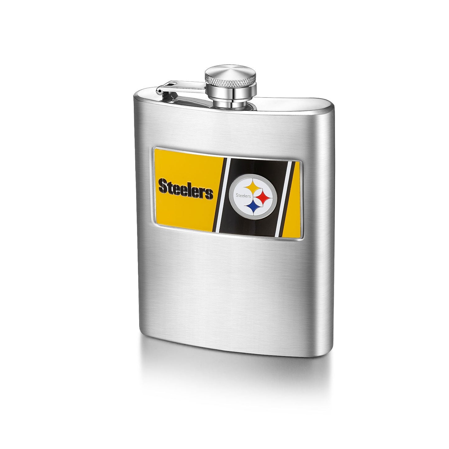 NFL Stainless Steel Flask - Gamedays Gear - Pittsburgh Steelers