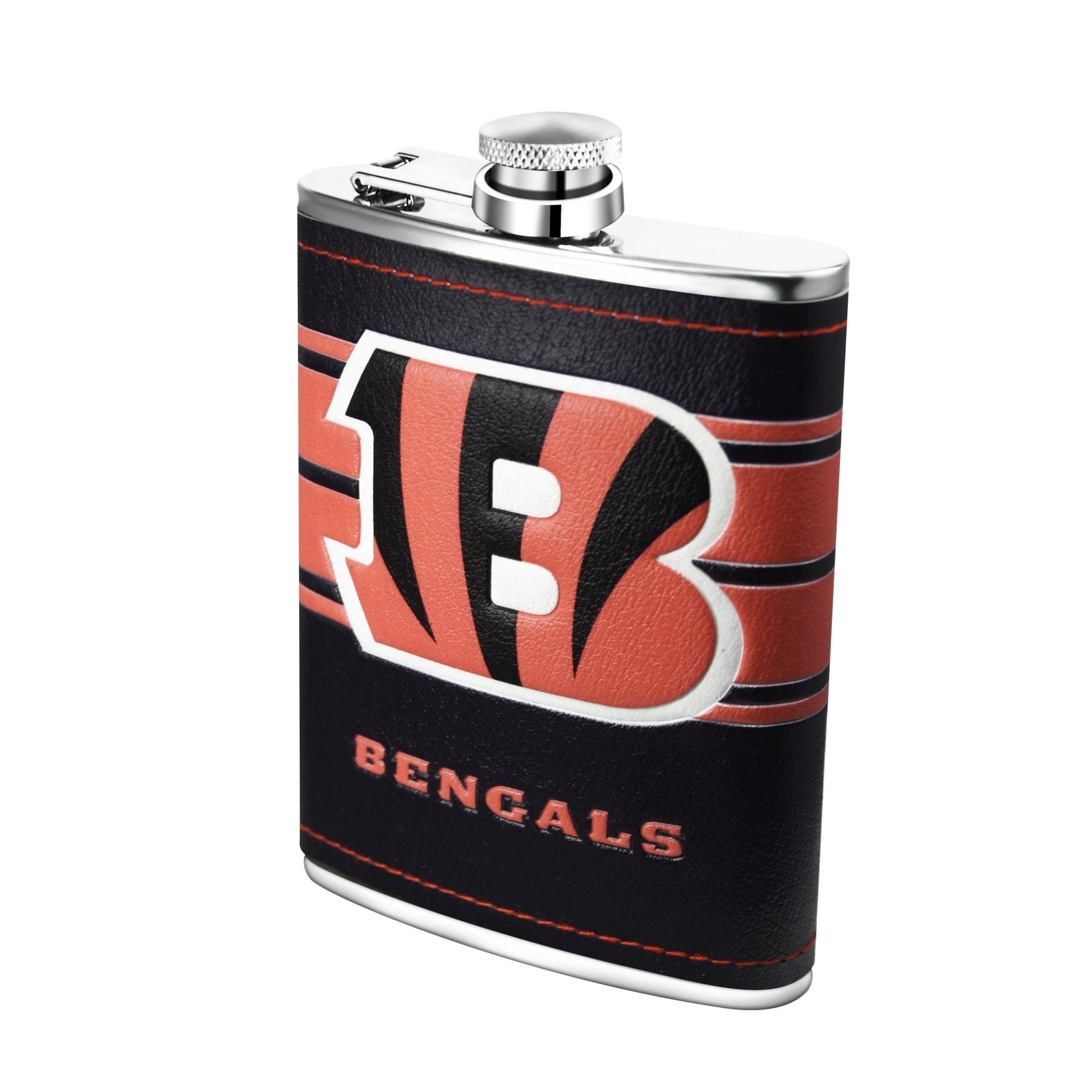 NFL Stainless Steel Hip Flask Set - Gamedays Gear - Cincinnati Bengals