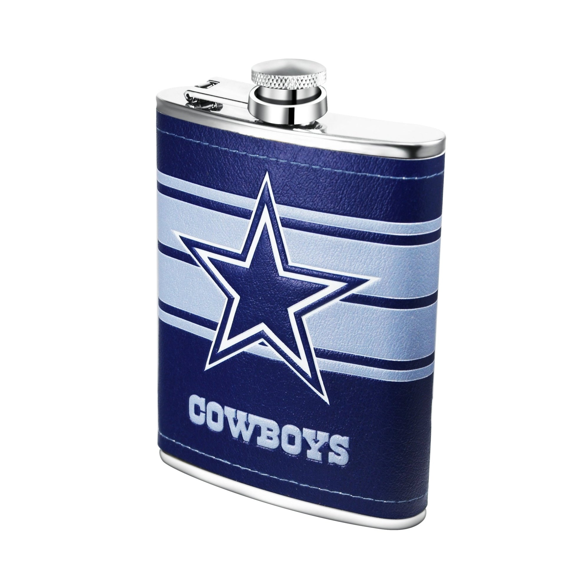 NFL Stainless Steel Hip Flask Set - Gamedays Gear - Dallas Cowboys