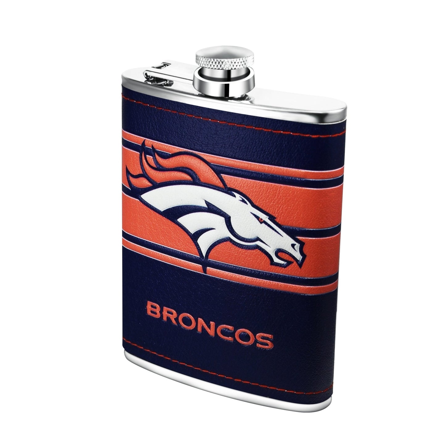 NFL Stainless Steel Hip Flask Set - Gamedays Gear - Denver Broncos