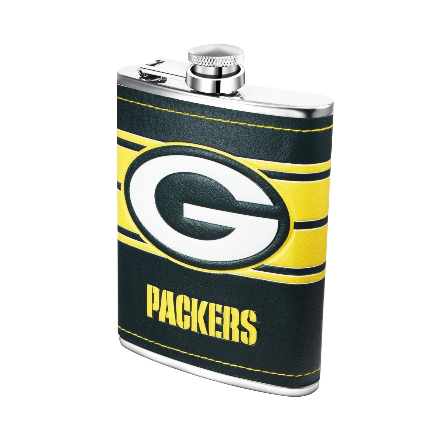 NFL Stainless Steel Hip Flask Set - Gamedays Gear - Green Bay Packers