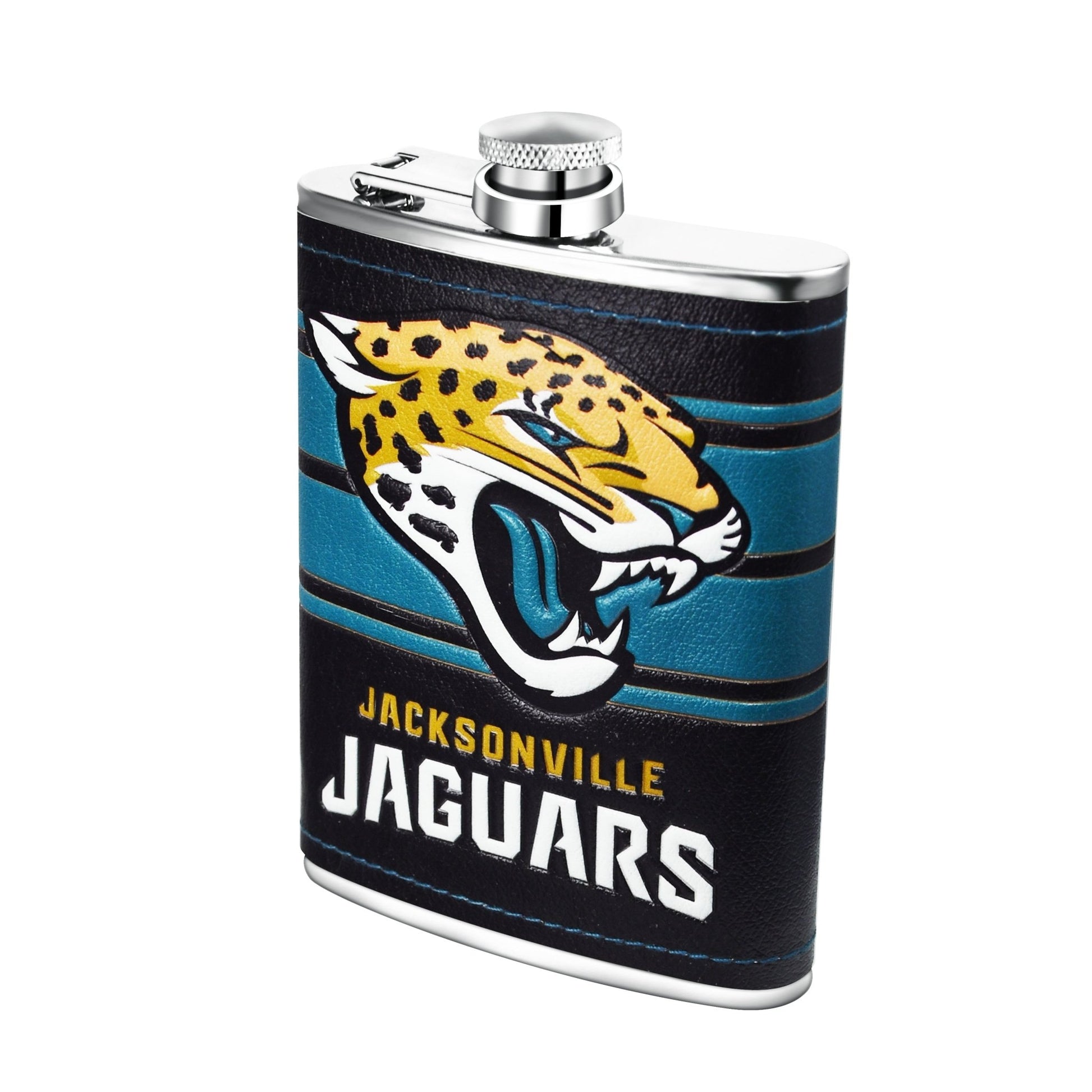 NFL Stainless Steel Hip Flask Set - Gamedays Gear - Jacksonville Jaguars