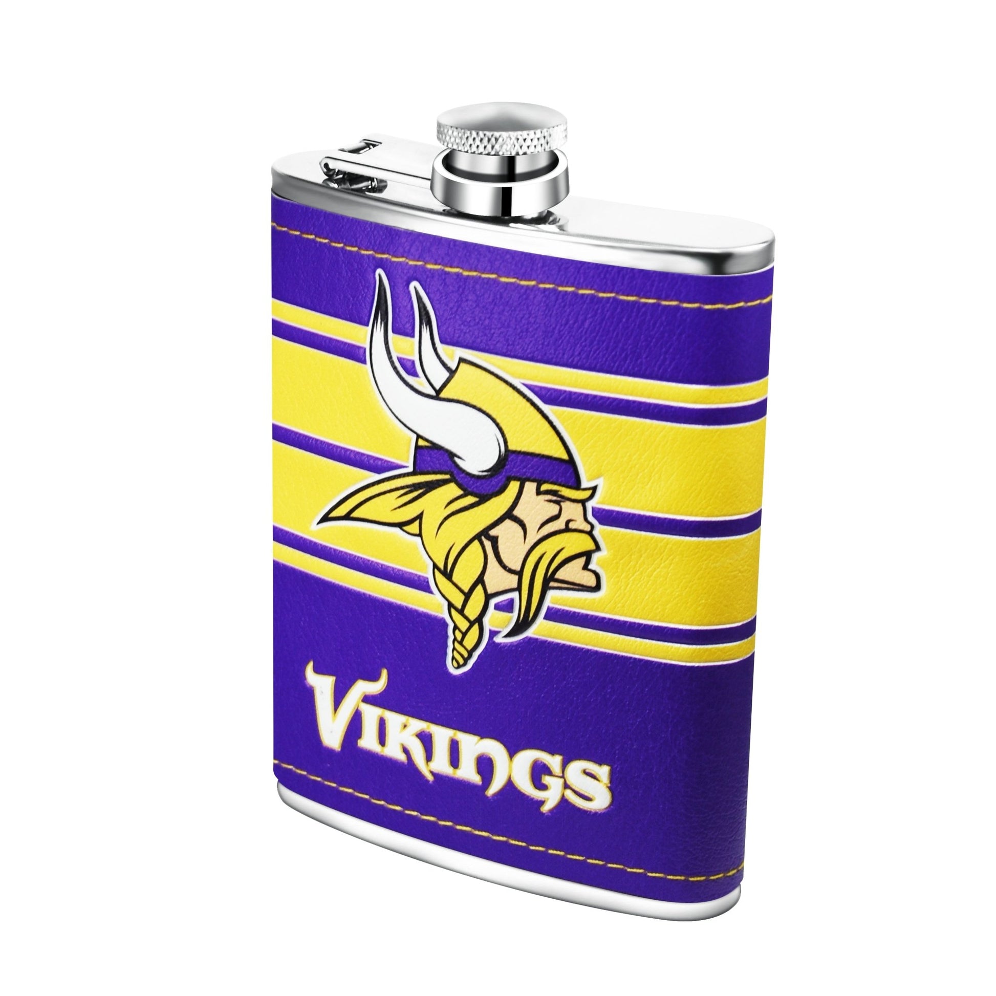 NFL Stainless Steel Hip Flask Set - Gamedays Gear - Minnesota Vikings