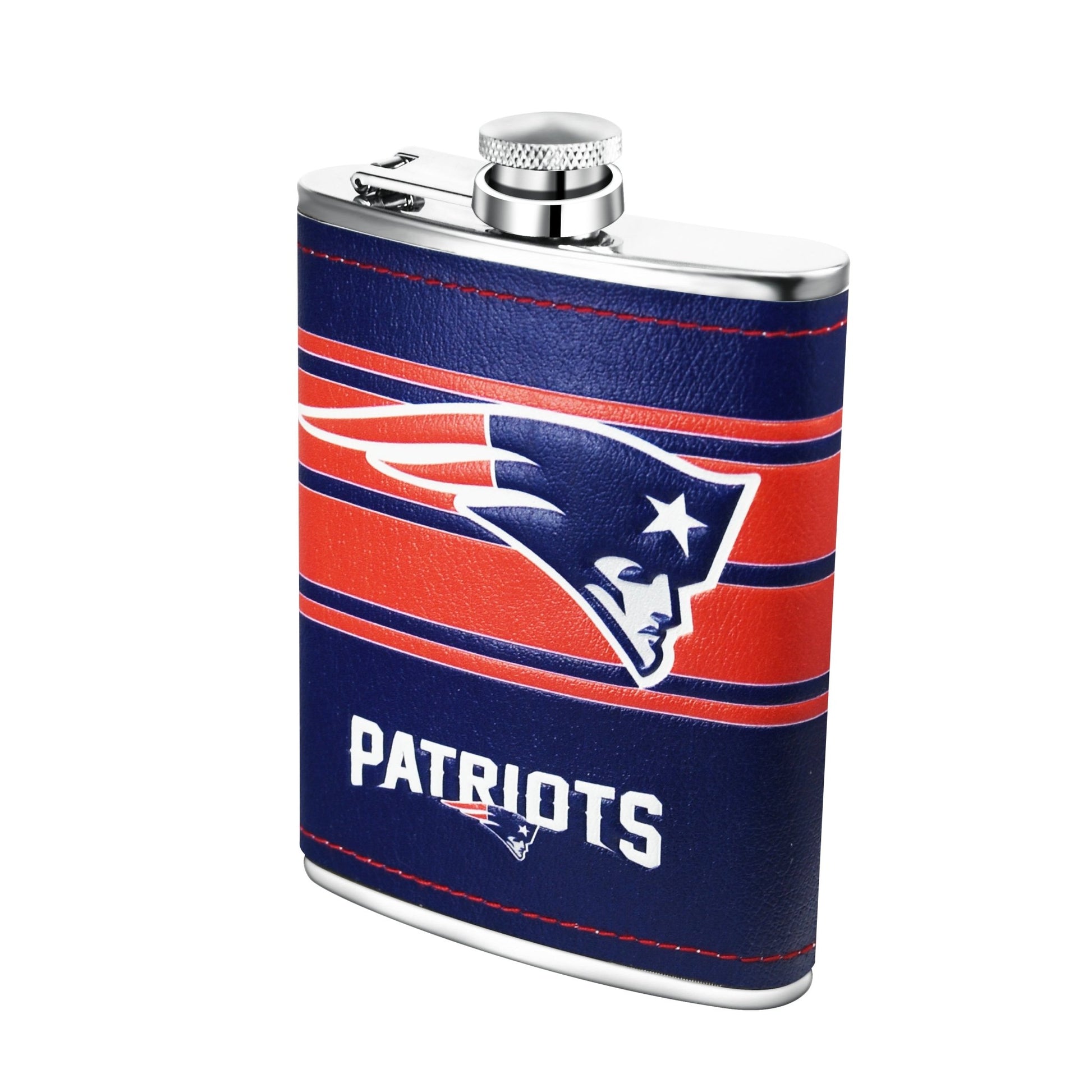 NFL Stainless Steel Hip Flask Set - Gamedays Gear - New England Patriots