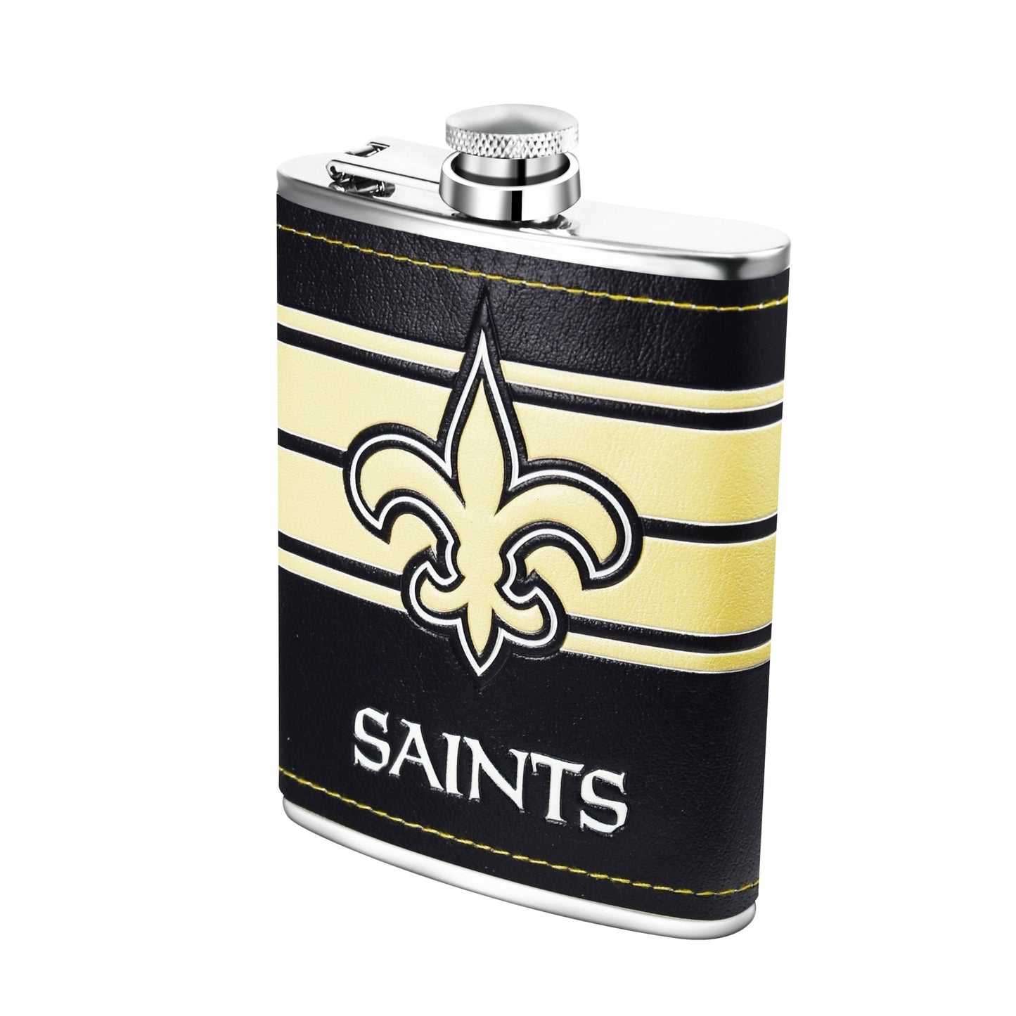 NFL Stainless Steel Hip Flask Set - Gamedays Gear - New Orleans Saints