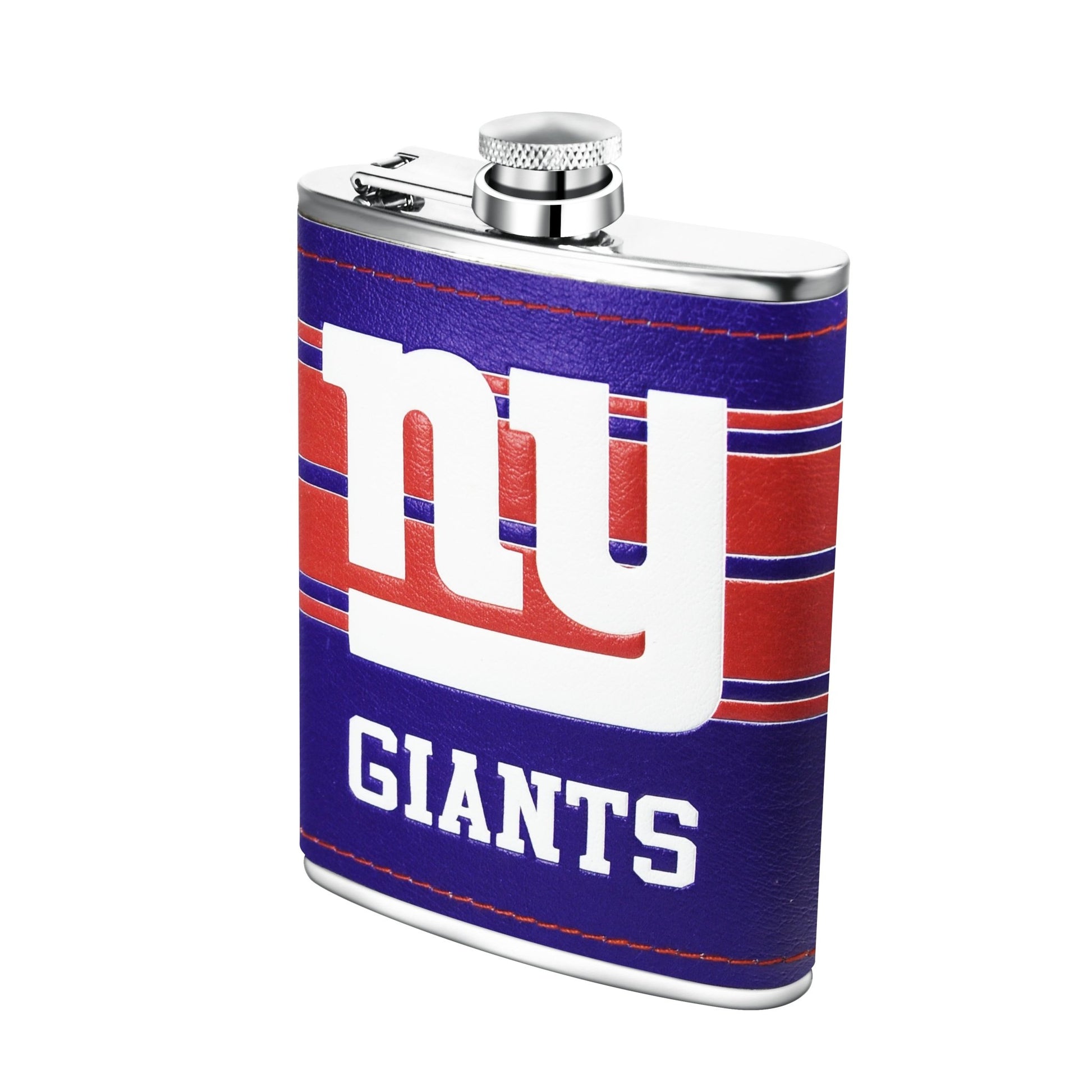 NFL Stainless Steel Hip Flask Set - Gamedays Gear - New York Giants