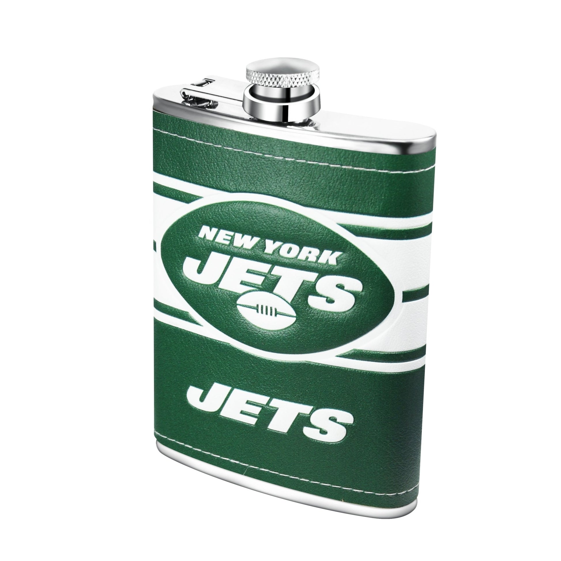 NFL Stainless Steel Hip Flask Set - Gamedays Gear - New York Jets