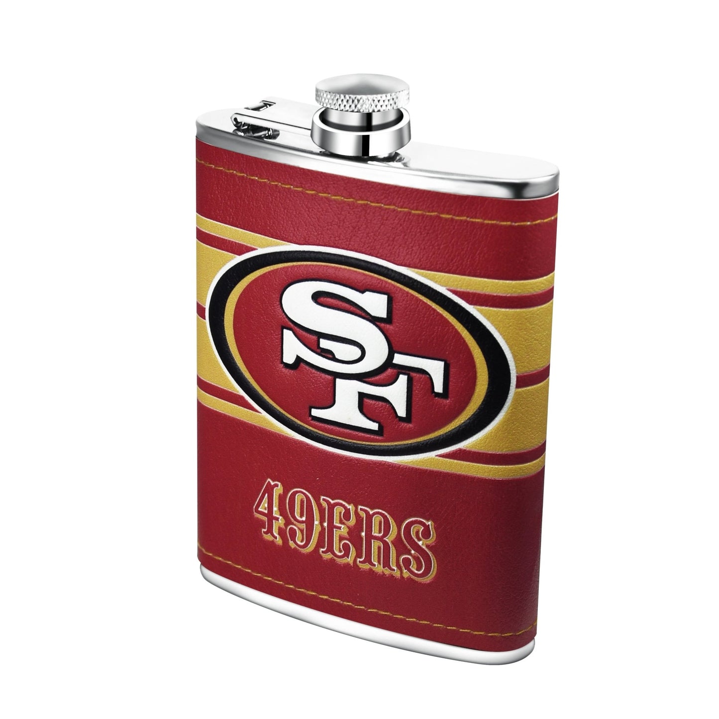 NFL Stainless Steel Hip Flask Set - Gamedays Gear - San Francisco 49ers