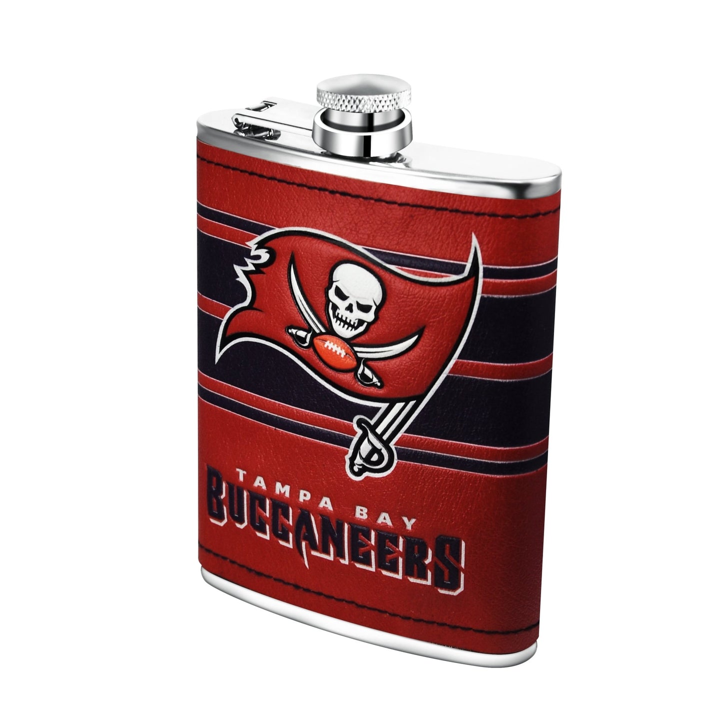 NFL Stainless Steel Hip Flask Set - Gamedays Gear - Tampa Bay Buccaneers