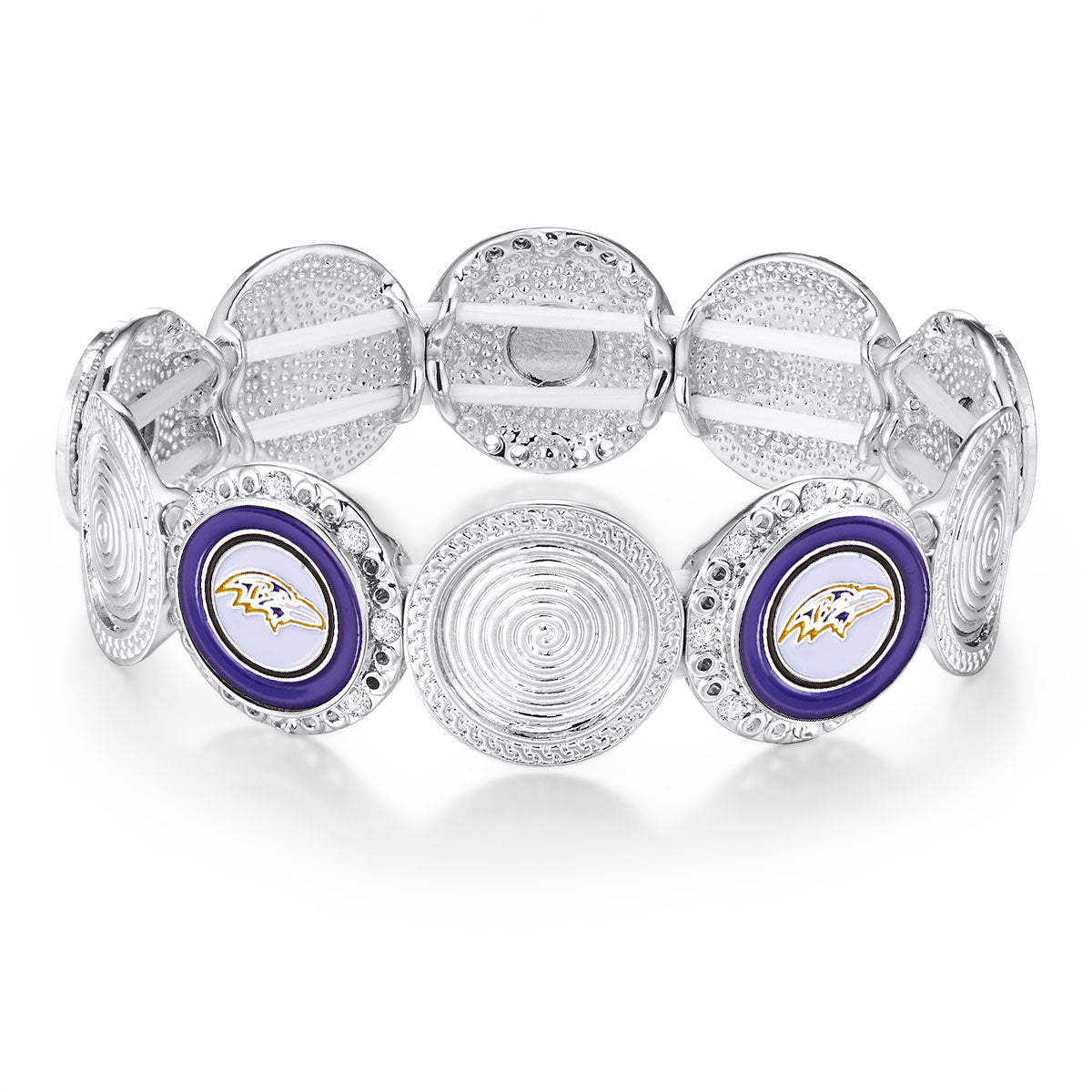 NFL Stretch Logo Bracelet - Gamedays Gear - Baltimore Ravens