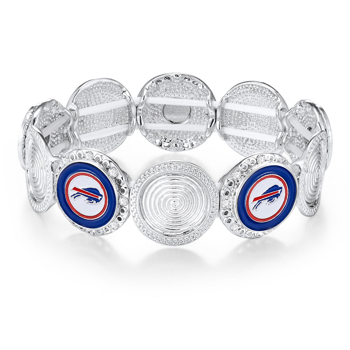 NFL Stretch Logo Bracelet - Gamedays Gear - Buffalo Bills