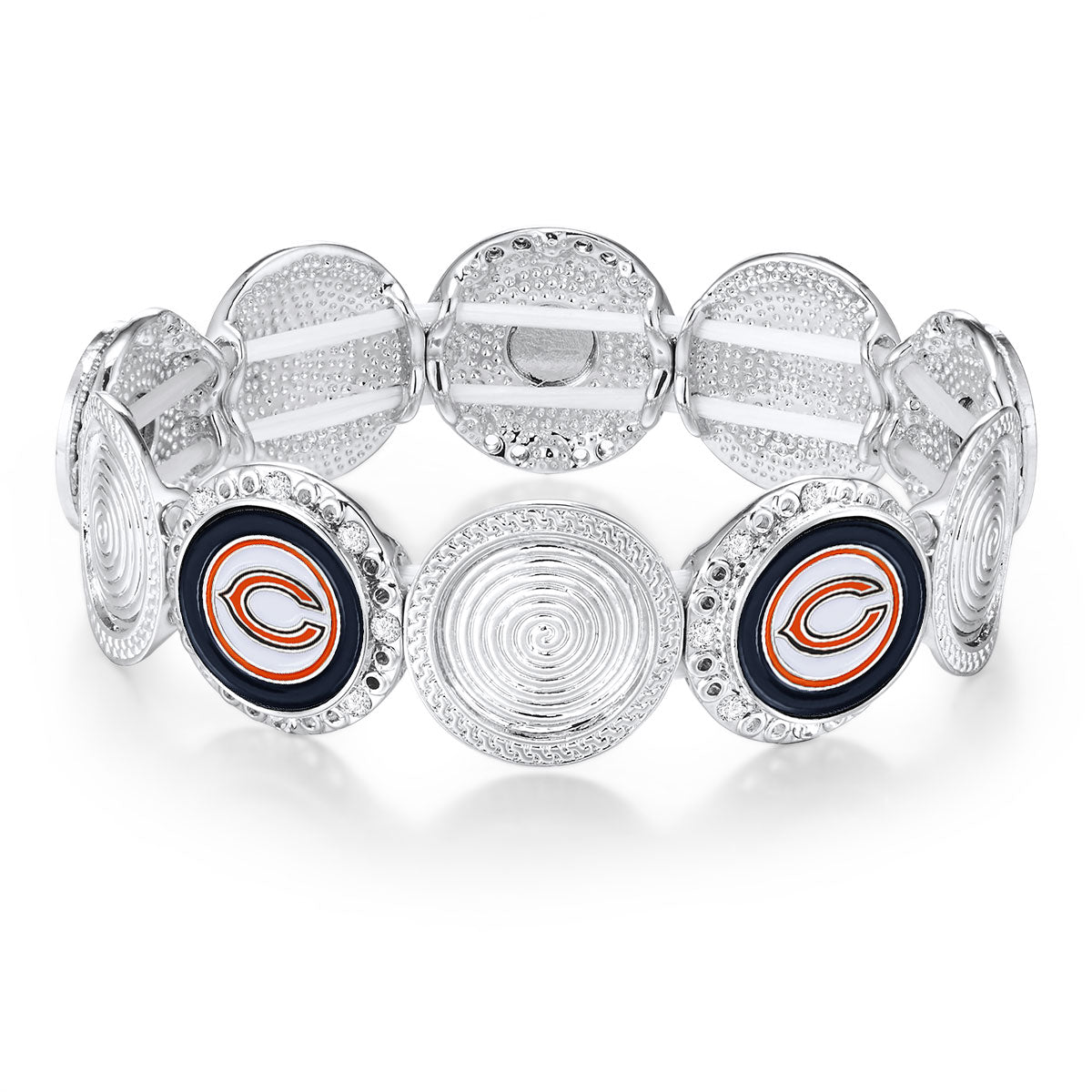 NFL Stretch Logo Bracelet - Gamedays Gear - Chicago Bears