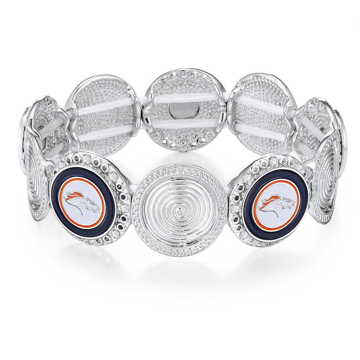 NFL Stretch Logo Bracelet - Gamedays Gear - Denver Broncos