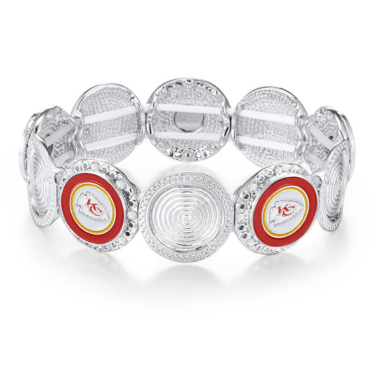 NFL Stretch Logo Bracelet - Gamedays Gear - Kansas City Chiefs