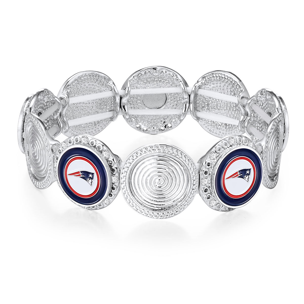 NFL Stretch Logo Bracelet - Gamedays Gear - New England Patriots