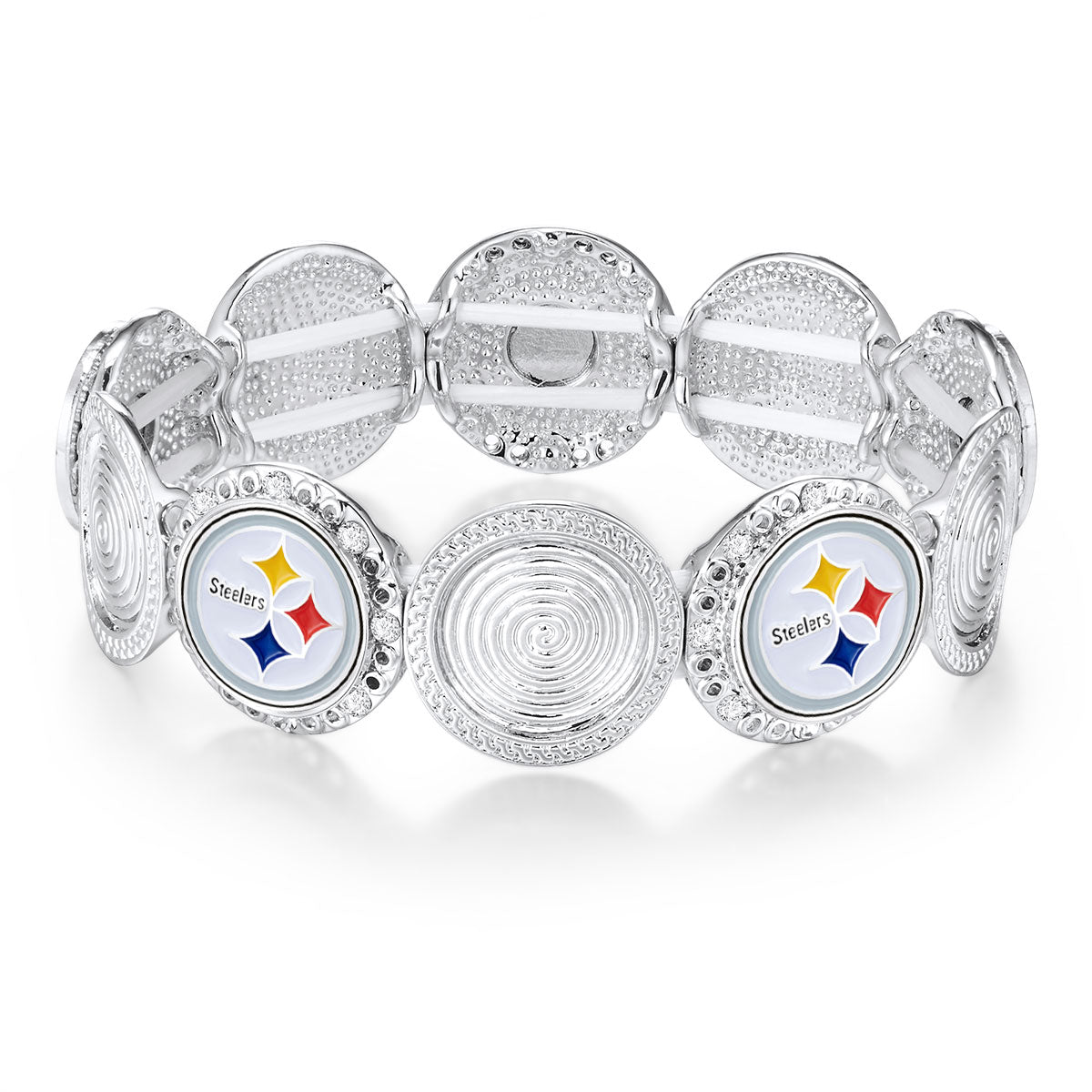 NFL Stretch Logo Bracelet - Gamedays Gear - Pittsburgh Steelers